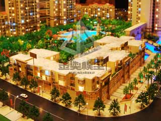 重慶小區(qū)建筑模型，重慶建筑模型-重慶金奧模型