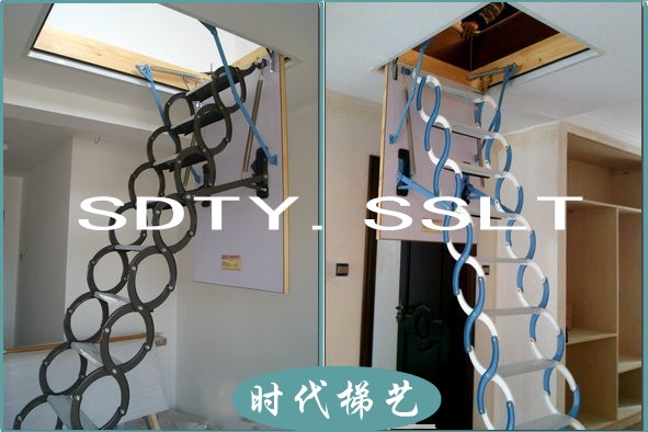 新鄉(xiāng)時(shí)代梯藝伸縮樓梯加工廠