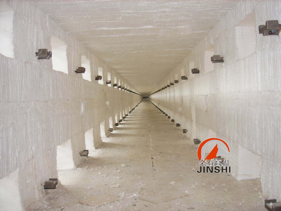 建頁巖磚窯用陶瓷纖維棉塊高鋁型吊頂模塊施工