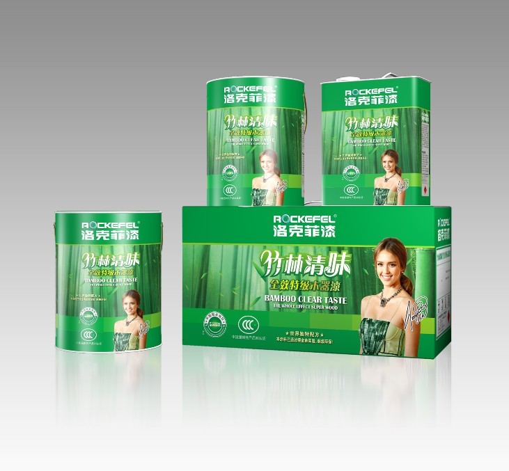 美國著名演員代言品牌油漆涂料洛克菲漆！