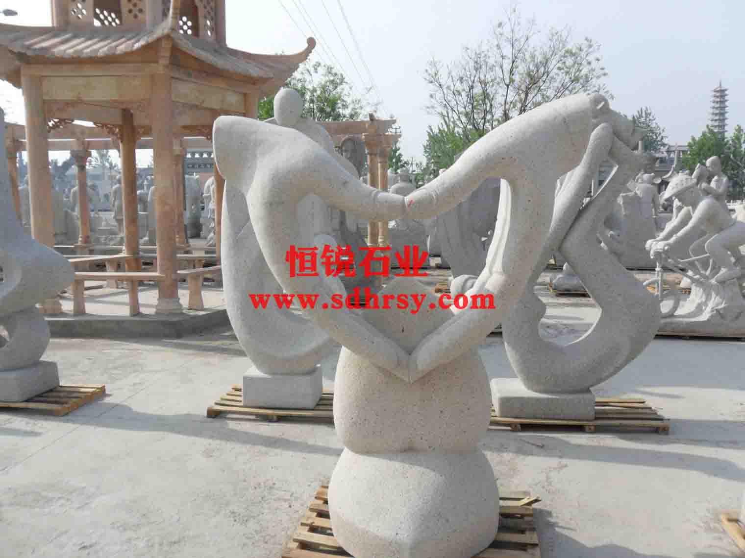 嘉祥恒銳石雕，抽象藝術(shù)體，心形藝術(shù)