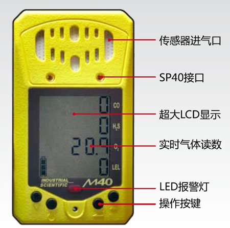 特價可燃四合一氣體檢測儀M40
