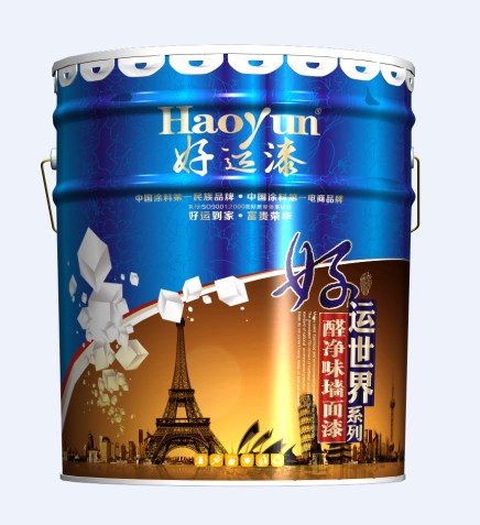 乳膠漆品牌，好運(yùn)世界醛凈味墻面漆