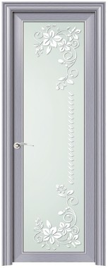 廣東鋁合金門(mén)廠 鐵灰拉絲鋁合金外包平開(kāi)門(mén)