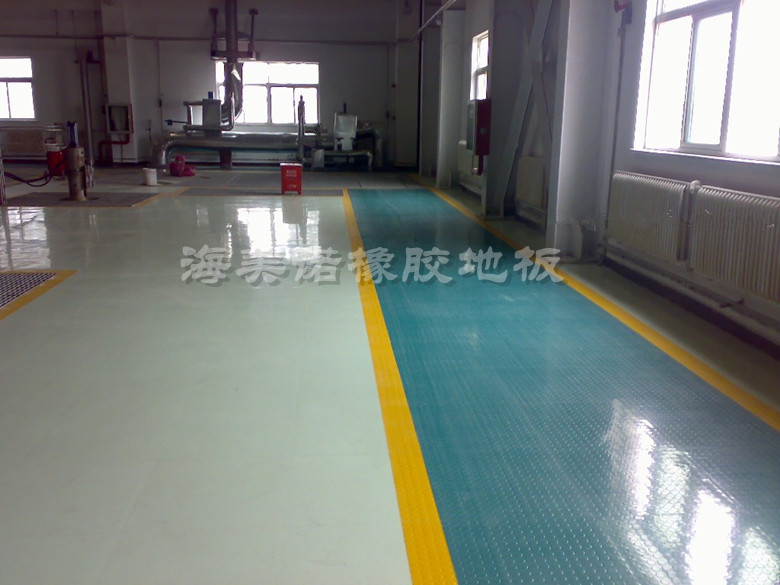 工廠車(chē)間專用橡膠地板 橡塑地板卷材
