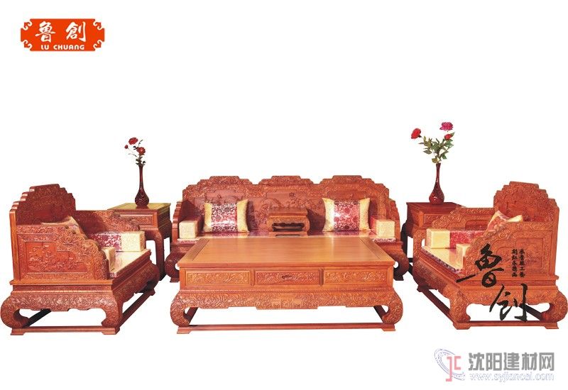 東陽(yáng)紅木家具廠(chǎng)家直銷(xiāo)-荷花寶座沙發(fā)