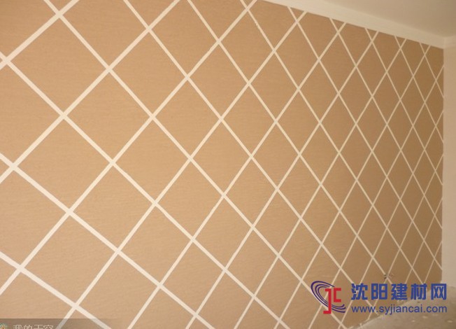 沈陽(yáng)碧然硅藻泥背景墻效果圖條紋格藝6