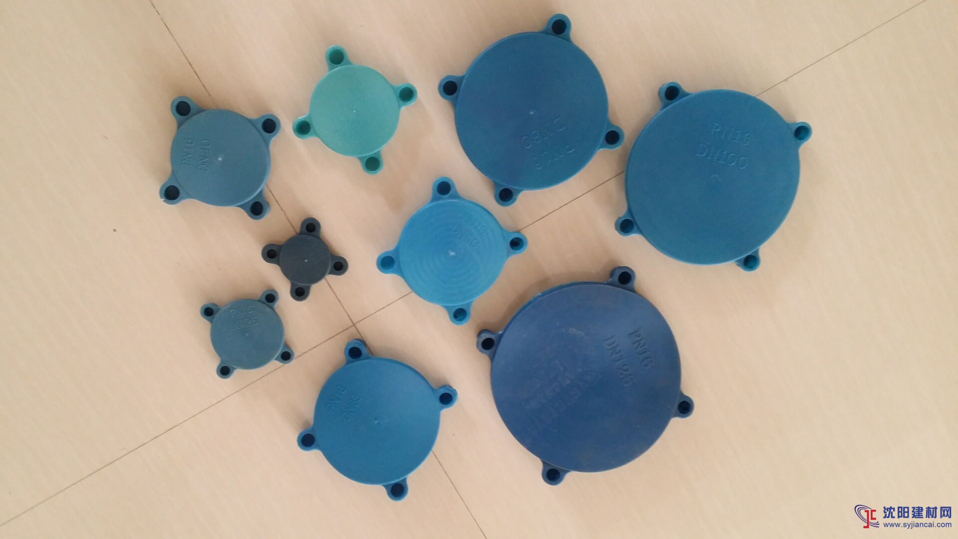 藍(lán)色法蘭保護(hù)蓋，美標(biāo)DN15-300法蘭封蓋