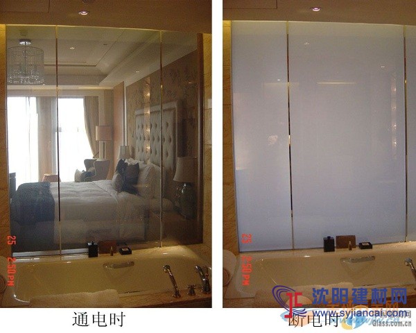 上海智能電控通電調(diào)光變色玻璃