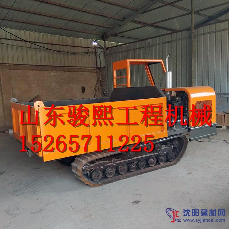 廠家直銷橡膠履帶式運(yùn)輸車 自卸料斗果園運(yùn)輸車