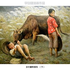 童年時(shí)光油畫