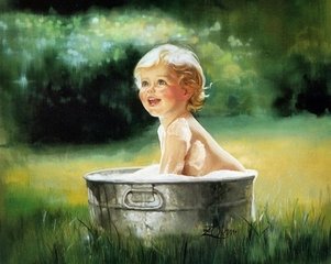 童趣油畫