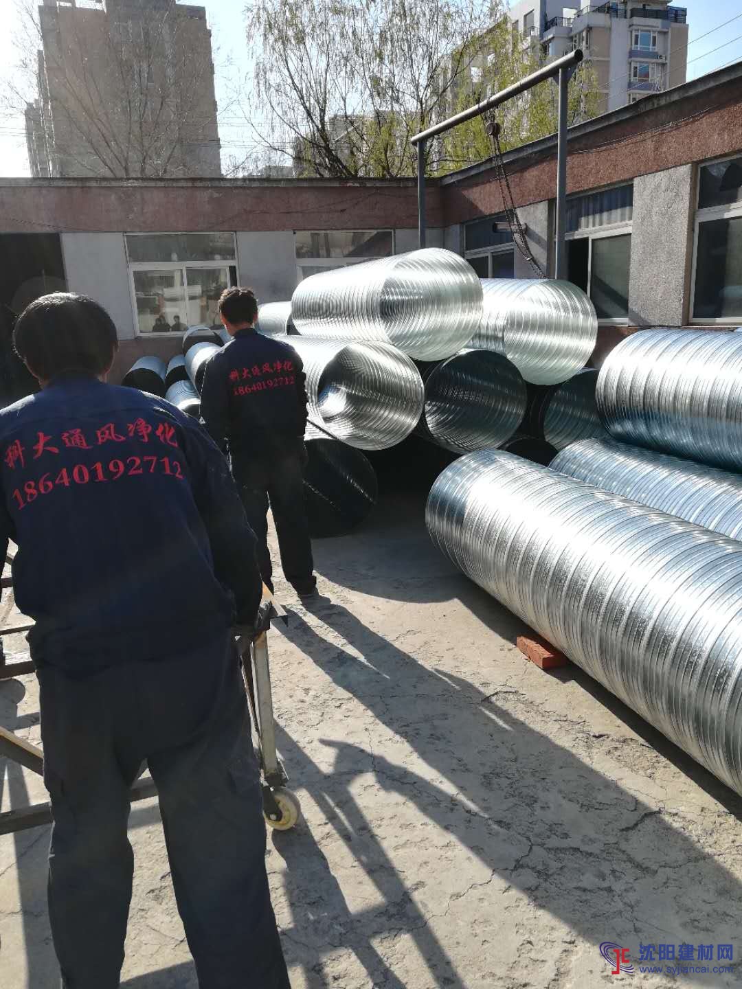 沈陽鍍鋅白鋼螺旋消防排煙風(fēng)管加工安裝