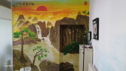 浮雕手繪墻畫(huà)