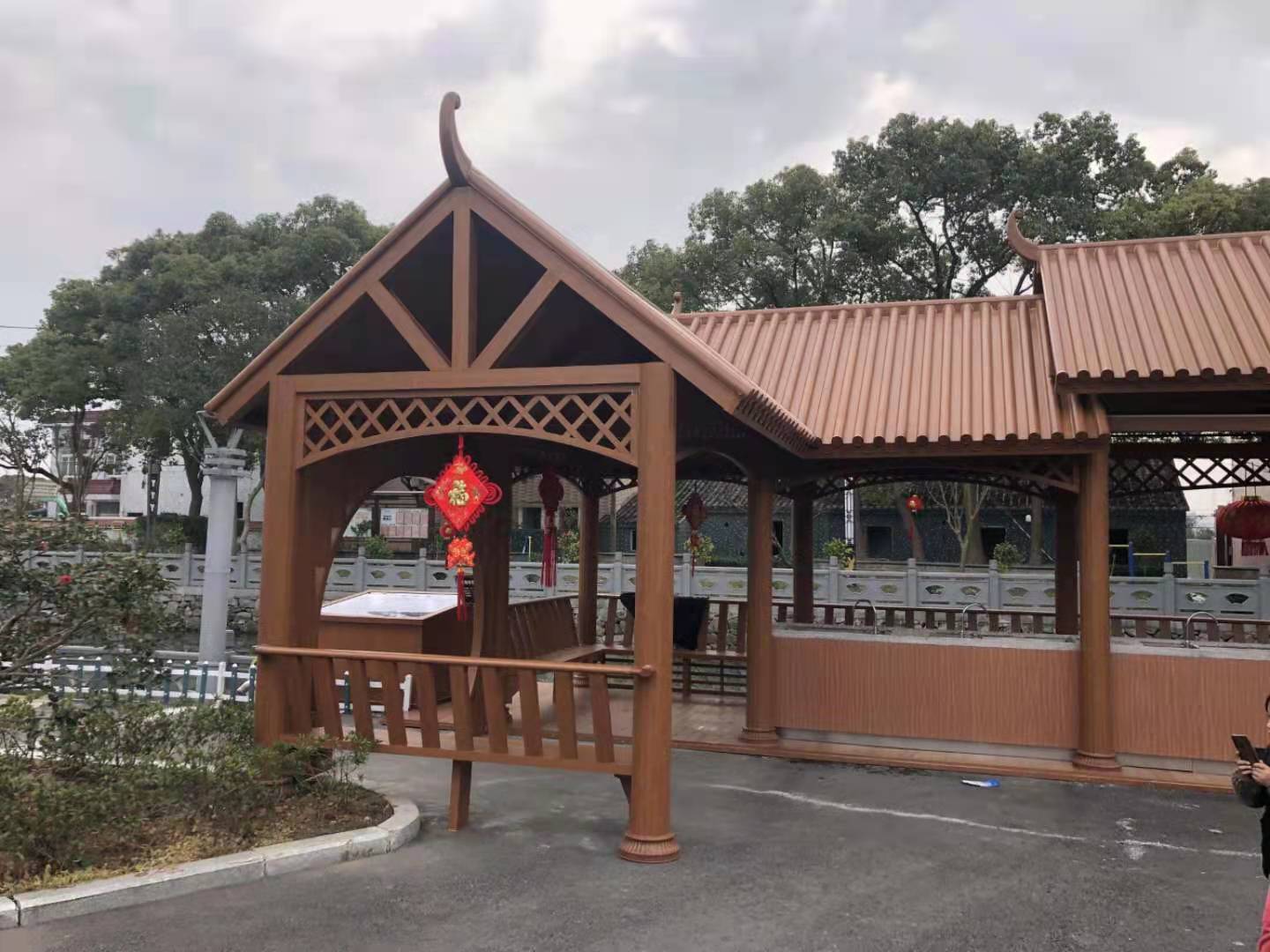 古建全鋁涼亭廠家，仿古四角涼亭廠